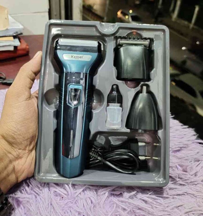 Kemei KM-6330 3-in-1 Trimmer – Hair, Beard & Nose Grooming Kit - Image 4