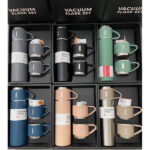 3 in 1 Vacuum Insulated Thermal Flask Set With Cup Set - Image 3